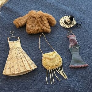 Vintage Doll Clothing Set with Accessories Christmas ornaments